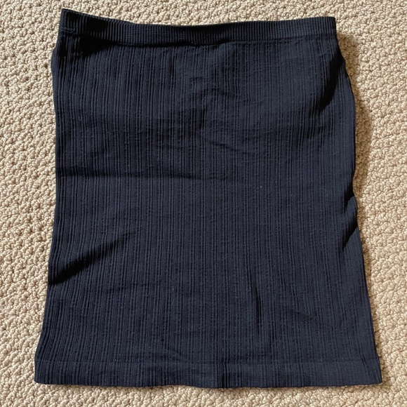 Bebe Black Padded Tube Cami Crop Top M/L - Picture 3 of 4